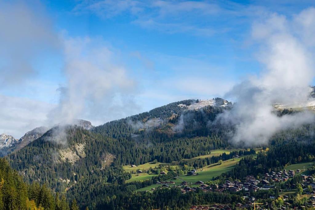 Chalet 1100 - Bo Immobilier Chatel - A Mi-Chemin Du Centre Et Du Linga - Jacuzzi Sauna Et Cheminee מראה חיצוני תמונה