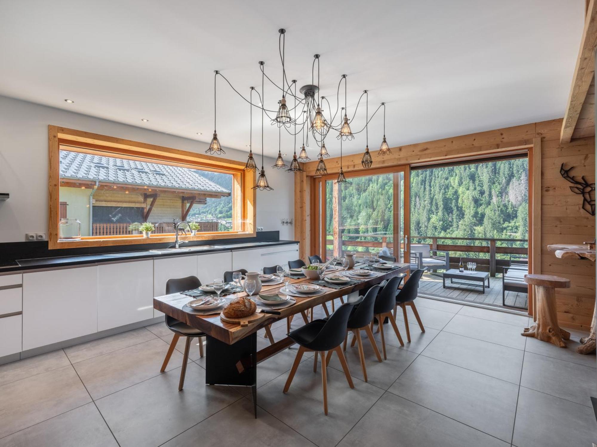 Chalet 1100 - Bo Immobilier Chatel - A Mi-Chemin Du Centre Et Du Linga - Jacuzzi Sauna Et Cheminee מראה חיצוני תמונה
