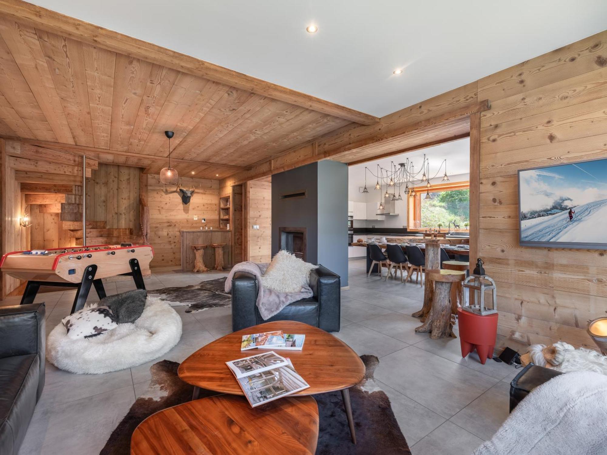 Chalet 1100 - Bo Immobilier Chatel - A Mi-Chemin Du Centre Et Du Linga - Jacuzzi Sauna Et Cheminee מראה חיצוני תמונה