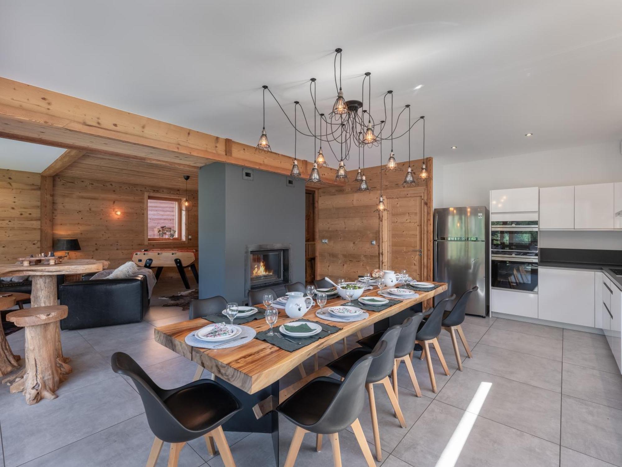 Chalet 1100 - Bo Immobilier Chatel - A Mi-Chemin Du Centre Et Du Linga - Jacuzzi Sauna Et Cheminee מראה חיצוני תמונה
