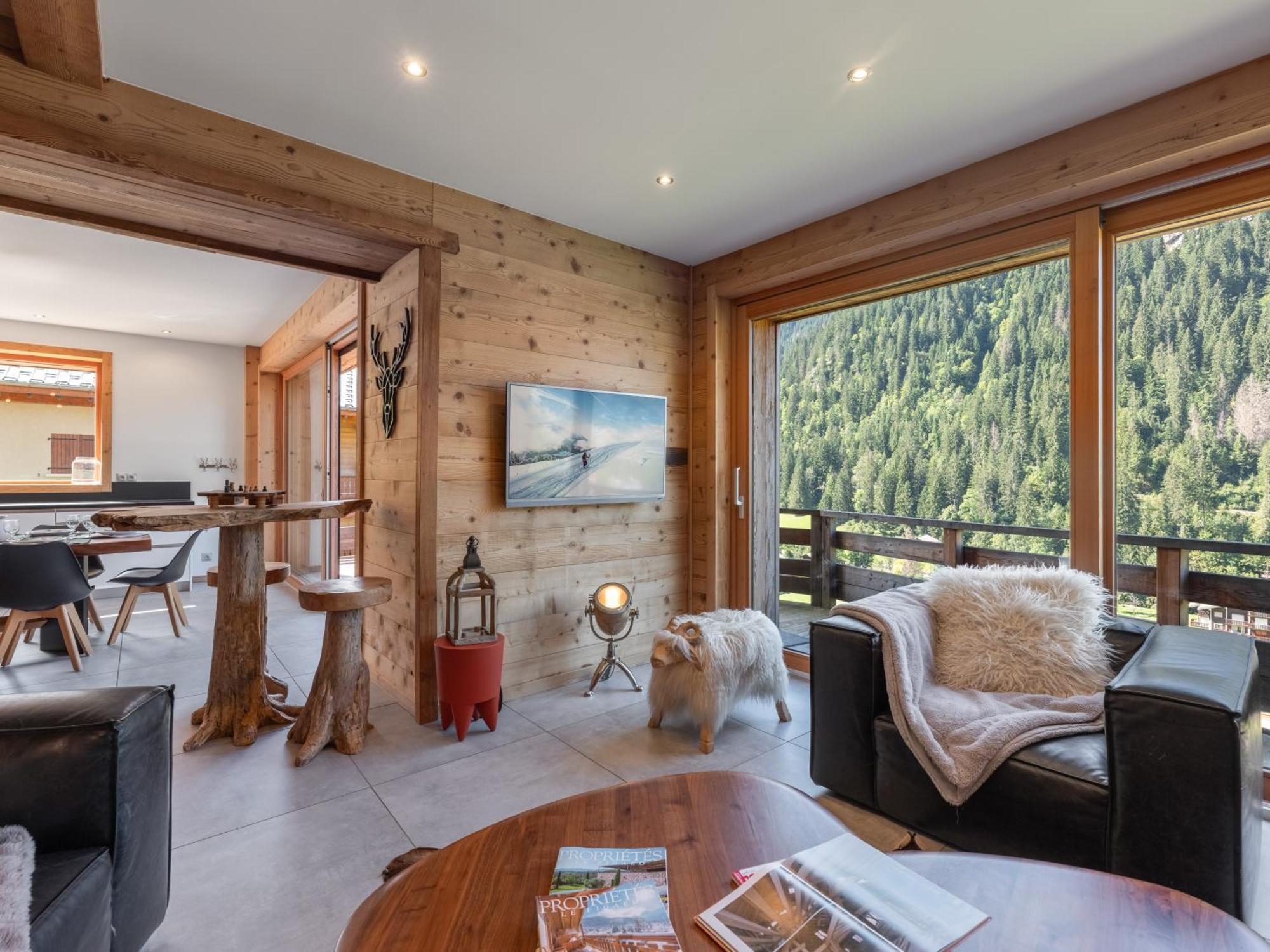 Chalet 1100 - Bo Immobilier Chatel - A Mi-Chemin Du Centre Et Du Linga - Jacuzzi Sauna Et Cheminee מראה חיצוני תמונה