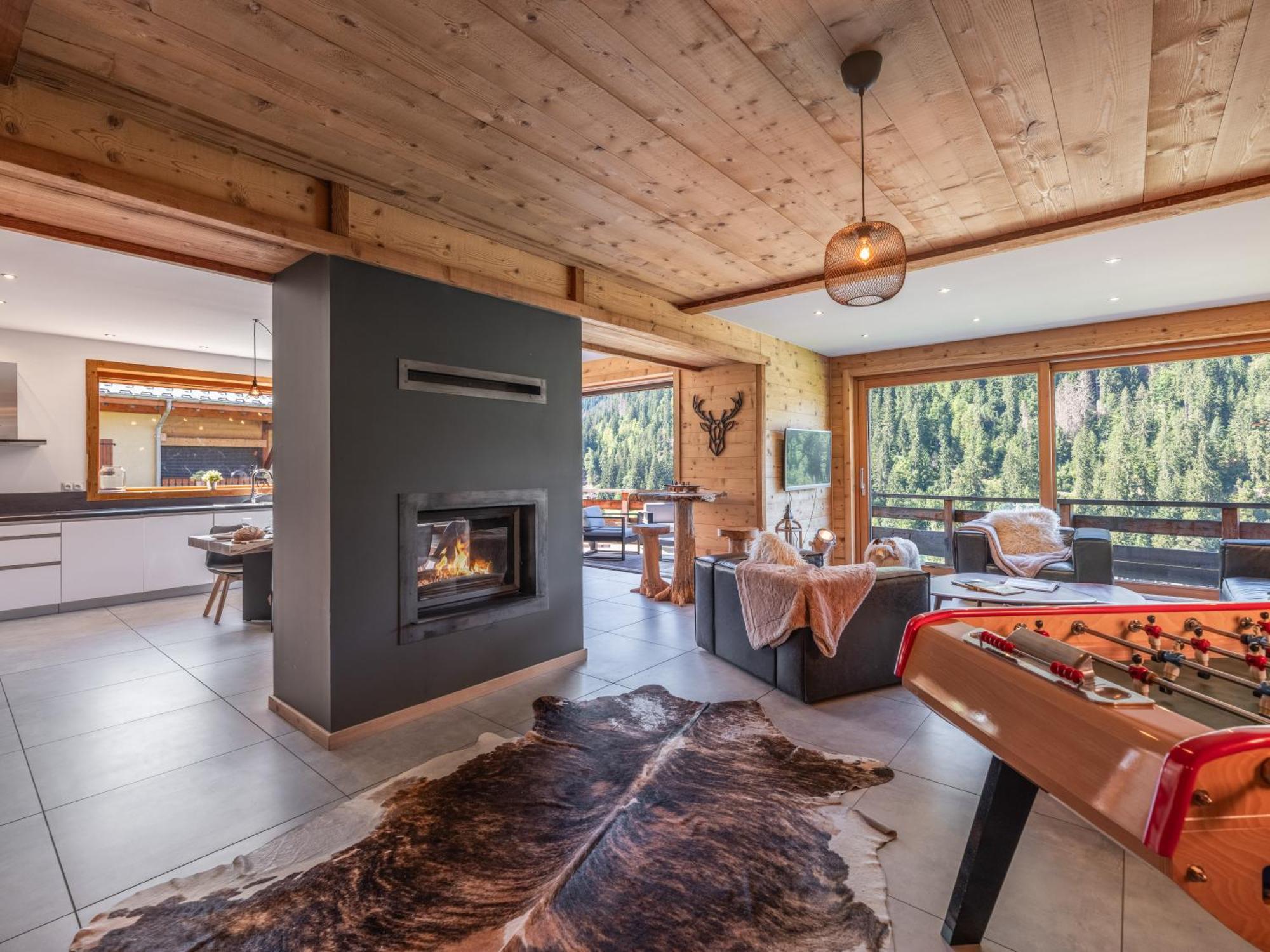 Chalet 1100 - Bo Immobilier Chatel - A Mi-Chemin Du Centre Et Du Linga - Jacuzzi Sauna Et Cheminee מראה חיצוני תמונה